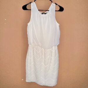Ruby Rox Women's Sleeveless White Lined Dress - Size Medium